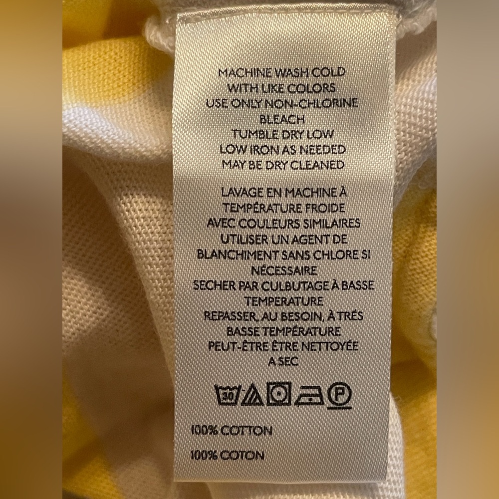 Free People Yellow and Cream Striped Henley Jersey - Picture 11 of 11
